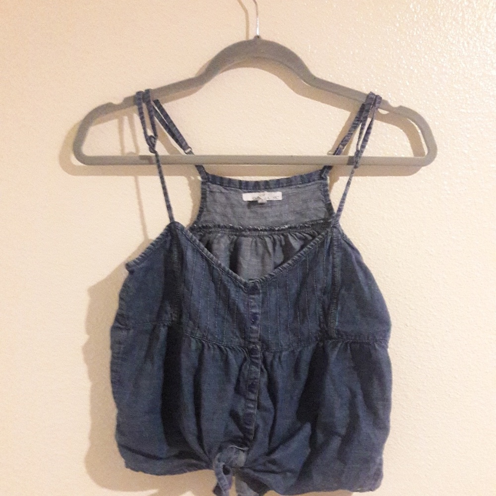 Cropped Jean Tank